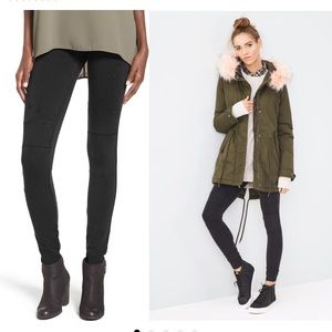 Black Moto leggings by BP